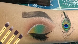 half cut crease eyeshadow practice on hand | step by step eye makeup | artist |