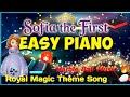 👑 Sofia the First: Royal Magic Theme Song | EASY Piano Tutorial | Marble Ball Music 🔥⚪