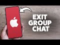 How To Leave A Group Message On iPhone - 2026 Step-By-Step Tutorial