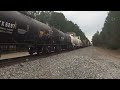 csx 3409 manifest train with dp locomotive on the end 790