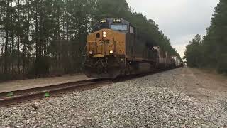 CSX #3409 Manifest Train with DP Locomotive on the End #790