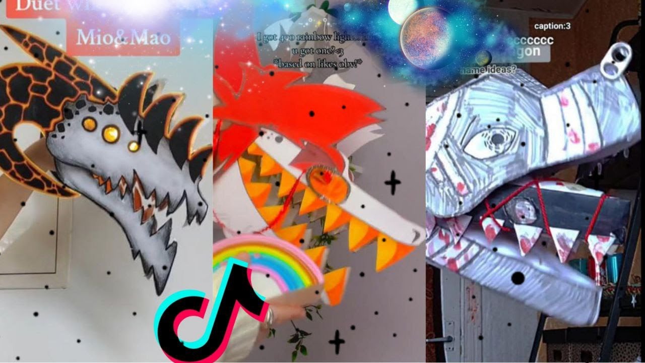 рџ ґpaper Dragon Puppet рџ ґtiktok Compilation 44 Dragonpuppet Paperdragon