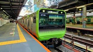 [Yamanote Line] Shibuya~Shibuya 7am 山手線渋谷内回り야마노테선 시부야 안내방송 전차백색소음 Tokyo ASMR