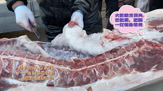 猪肉涨价了买猪肉跟不要钱似的，眨眼间就抢完一头猪，看着都吓人#pork #猪肉 #玖叔vlog#华哥猪肉#玖叔猪肉#豬肉