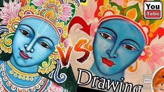 Creative drawing //krishna painting