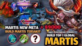 MARTIS GAMEPLAY BUILD TERSAKIT MANIAC WTF😱😱😱#mobilelegends