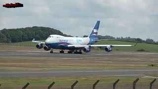 Silkway West Airlines B747 Freighter Arrival/Departure Prestwick 21/06/2023