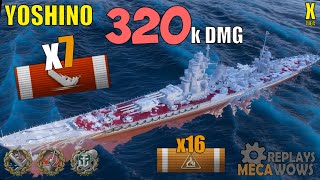 Yoshino 7 Kills \u0026 320k Damage | World of Warships Gameplay