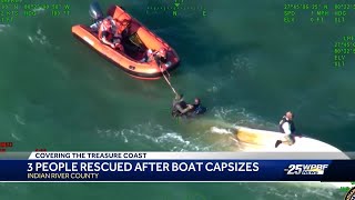 Caught on camera: Three fishermen rescued offshore Indian River County Beach