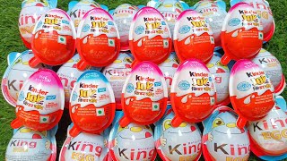 100 yummy kinder surprise Eggs Toys opening - A Lot of kinder joy chocolate ASMR #kinderboy #kinder