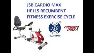 magnetic recumbent bike for fitness exercise cycle workout jsb cardio max hf115 video demonstration