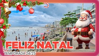 Praia Gravatá muito movimentado no dia 25.12.24..Feliz Natal todos..Navegantes SC..Temporada 24/25