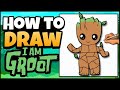 How to Draw Groot | Earth Day Art for Kids
