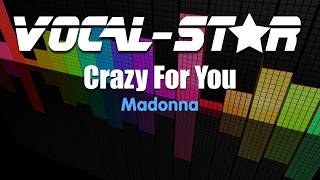 Madonna - Crazy For You | With Lyrics HD Vocal-Star Karaoke 4K