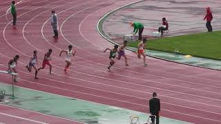 男子　100m 準決勝2組　一條真広