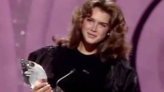 17yo Brooke Shields winning People's Choice Award on March 17, 1983