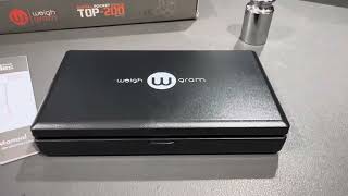 How to calibrate a Weigh Gram digital pocket scale Top-200 small scale calibration demo