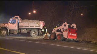 2 semis crash on Route 7 in North Lima