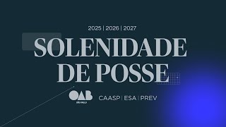 Solenidade de Posse - 2025 I 2026 l 2027