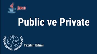 Java Programlama Dersleri 37 - Access Modifier - Erişim Belirleyici - Public ve Private