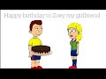 Happy birthday to my girlfriend zoey