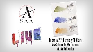 SAA LIVE - Back to Basics - New Schmincke Watercolours with Anita Pounder