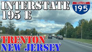 I-195 East - I-295 to New Jersey Turnpike - Trenton - New Jersey - 4K Highway Drive