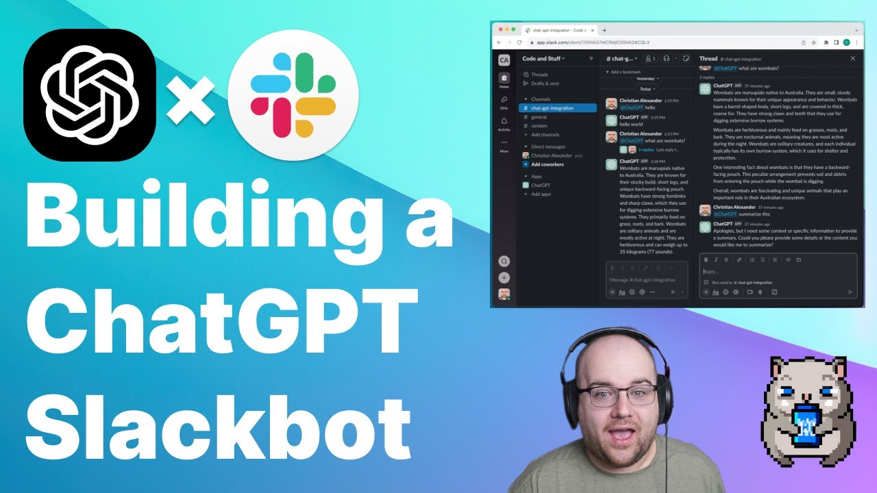 Building A ChatGPT Slackbot With Javascript - YouTube