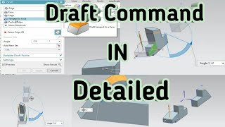 Draft command in NX12