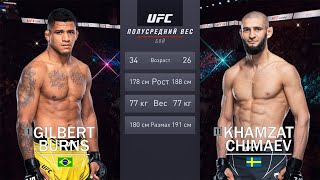UFC 273: Гилберт Бернс vs Хамзат Чимаев | Gilbert Burns vs Khamzat Chimaev | ПОЛНЫЙ БОЙ В UFC