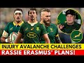 😱RASSIE ERASMUS DIDN’T SEE THIS INJURY WAVE COMING! | SPRINGBOKS NEWS