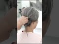 흰머리가 정말 예쁘네요. hairstyle for short hair