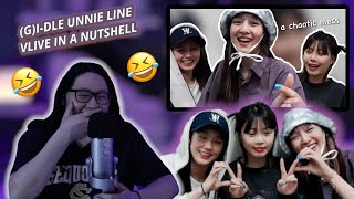 (G)I-DLE's unnie line vlive in a nutshell | REACTION