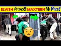 😂Elvish yadav Ne Maxtern Ko Mara।Elvish yadav Beaten Maxtern video |elvish yadav Maxtern fight video