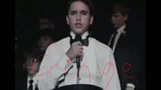 Kid hits puberty during performance CRINGE