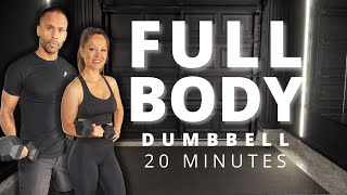 FULL BODY l 20 minute DUMBBELL workout