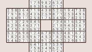 multisudoku 4 grids puzzle gameplay live brain game