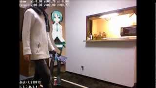 kinectでmikuさん召喚