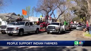 Dozens participate in Sacramento area car caravan in support of Indian farmers