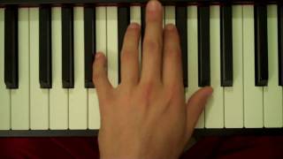 How To Play a B Diminished 7th Chord on Piano (Left Hand)