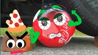 Crushing Crunchy & Soft Things by Car | Experiment Doodles: Car vs Fish,Coca-Cola,Ball| Woa Doodles