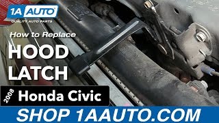 How to Replace Hood Latch 05-11 Honda Civic