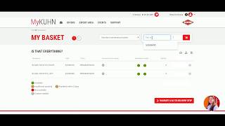 How to create a parts order basket in 'MyKUHN'! A quick and easy 'Click \u0026 Collect service!