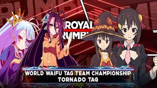 (WWE 2K22) World Waifu Division: 1/29/2023 - Schwi \u0026 Shiro vs. Megumin \u0026 Yunyun