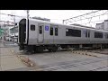 jr九州817系v011伊集院駅～鹿児島中央駅（433m）折り返し v011鹿児島中央駅～串木野駅（2450m） 宮田踏切　撮影日2025 1 15