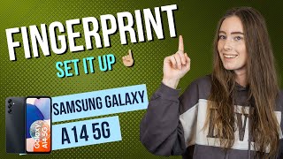 Samsung Galaxy A14  - How to set up Fingerprint • 📱 • 👆🏼 • 🔐 • Tutorial