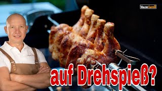 Saftige Hähnchenschenkel vom Drehspieß – Perfekte Tipps für den Gasgrill!