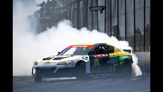 Hi Speed! Drifting Walls at Evergreen speedway in car - KMR Mazda RX8 3 Rotor Turbo