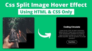 Split Image Hover Effect || Image Hover Effect in CSS