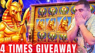 🔴EPIC LIVE Slot Play \u0026 4 Times GIVEAWAY At HelloMillions!